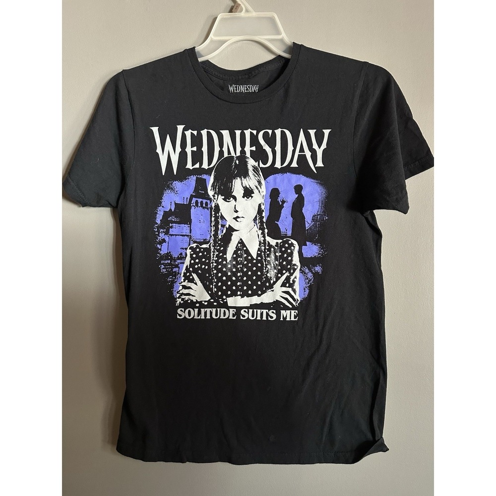 Wednesday Shirt Size Small The Addams Family Black Purple